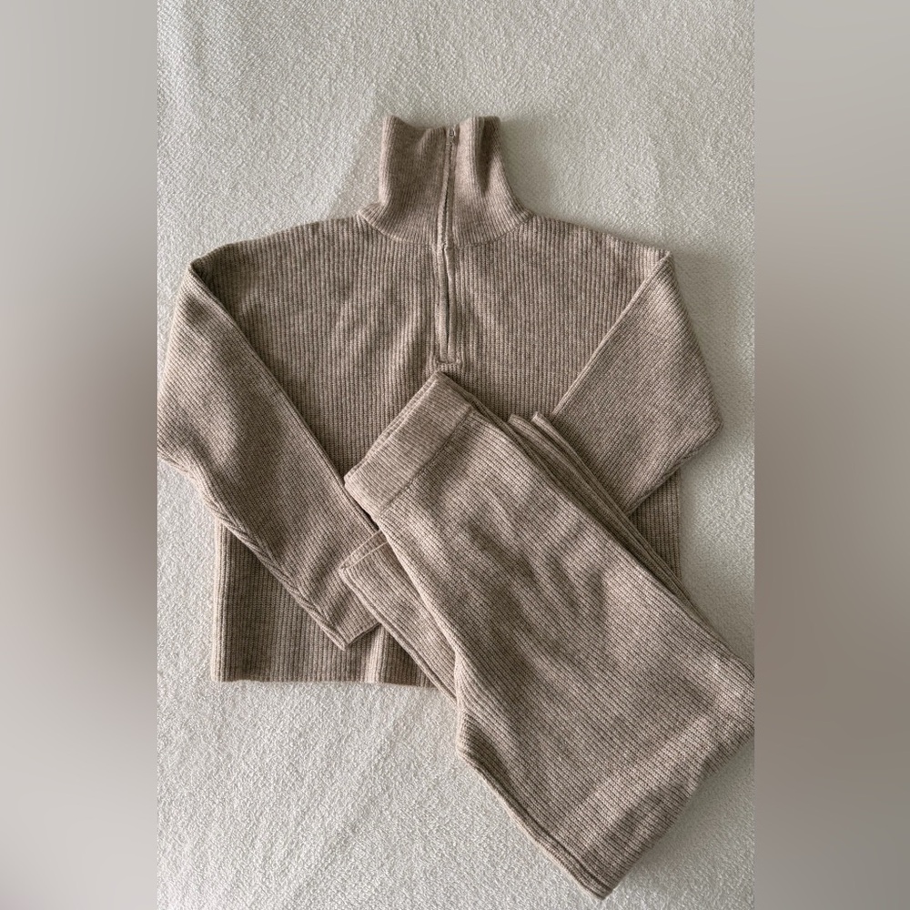 COMMENSE Knit Set – Beige